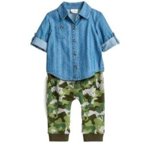 Cat & Jack baby denim set